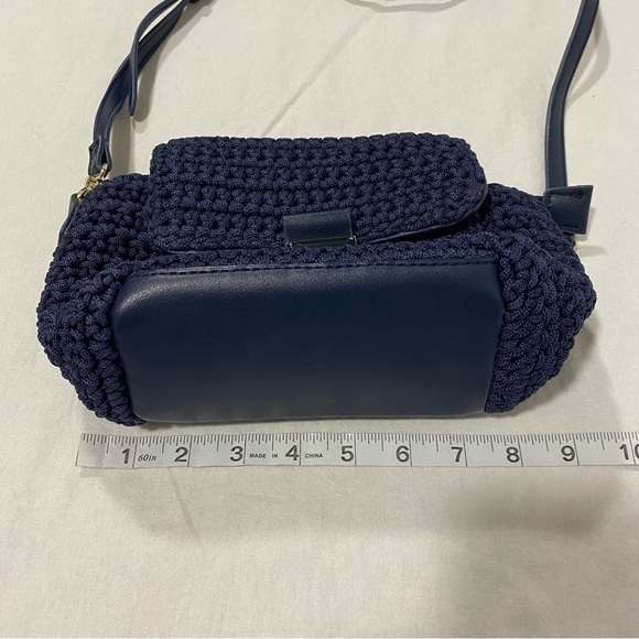 Parfois Small Crochet Crossbody Navy‎ Blue in Color - Picture 11 of 11